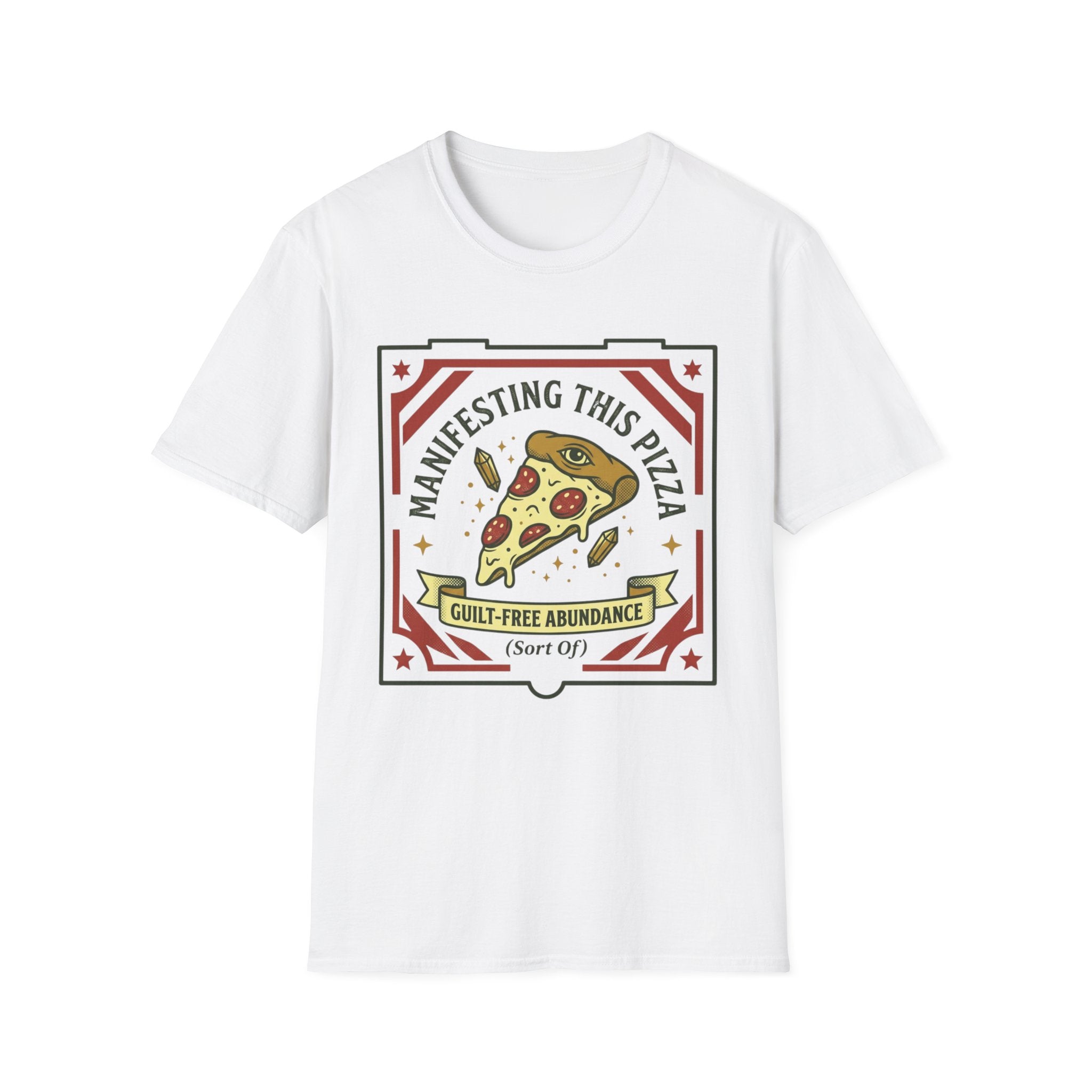Manifesting This Pizza T-Shirt | Funny Pizza Spirituality Tee