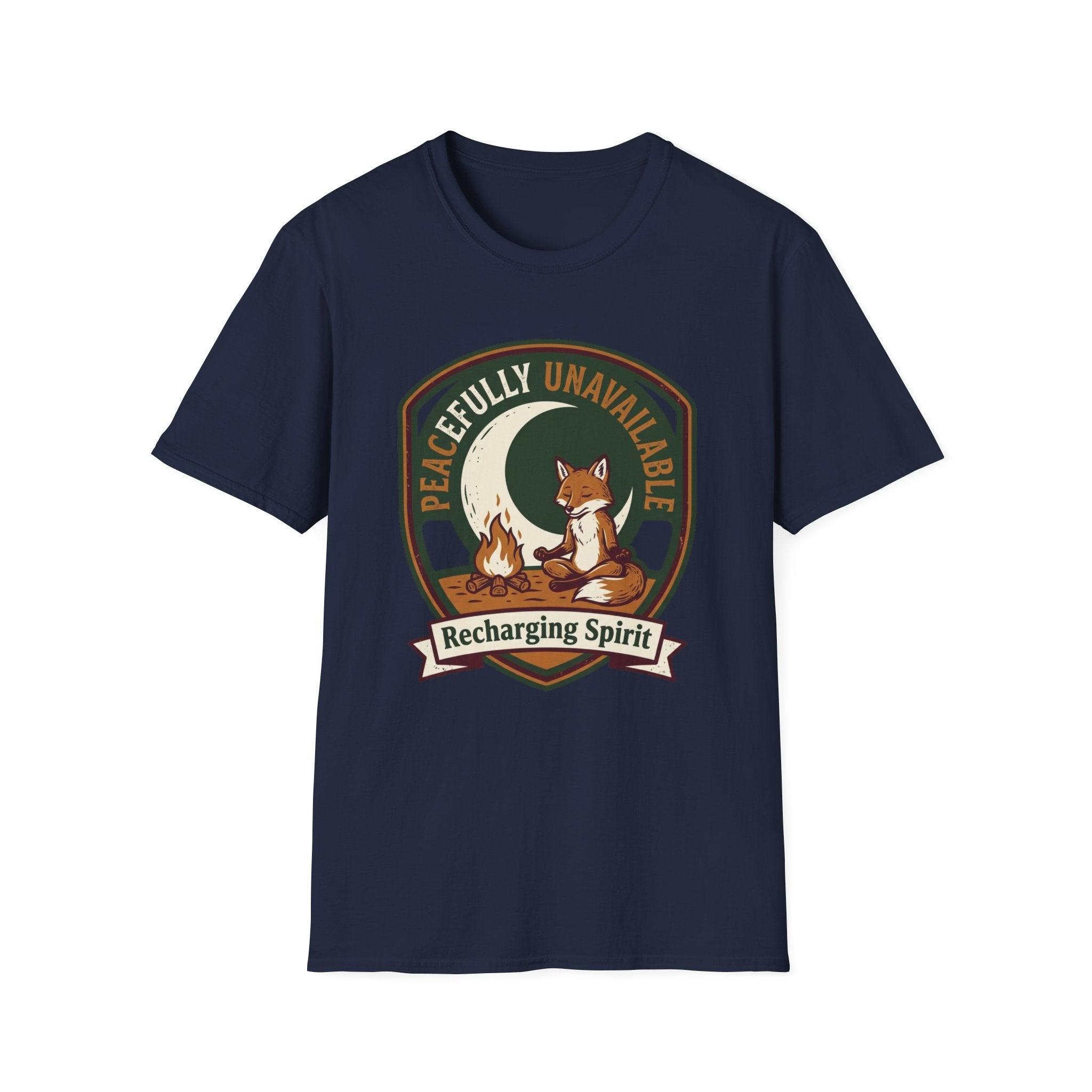 Peacefully Unavailable Fox T-Shirt | Recharging Spirit Graphic Tee