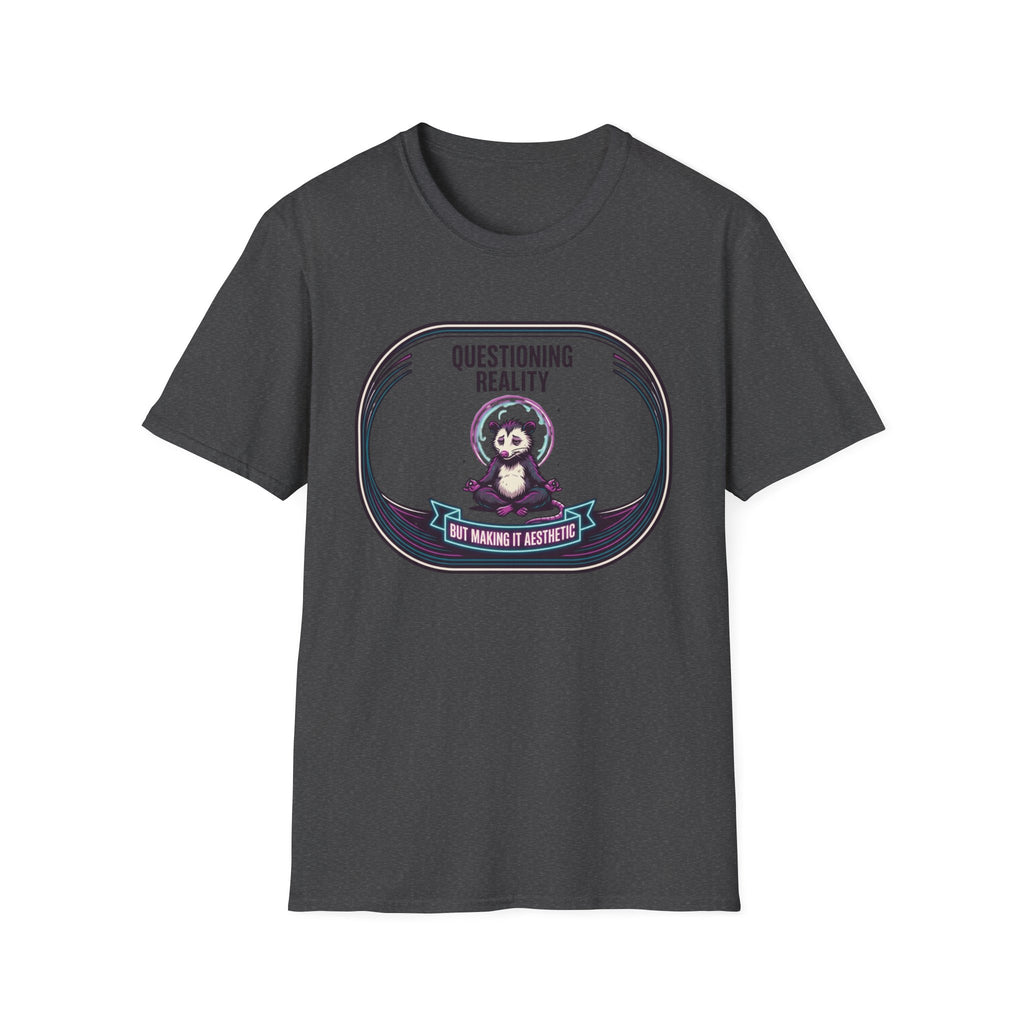 Questioning Reality T‑Shirt | Cute Meditating Panda Design