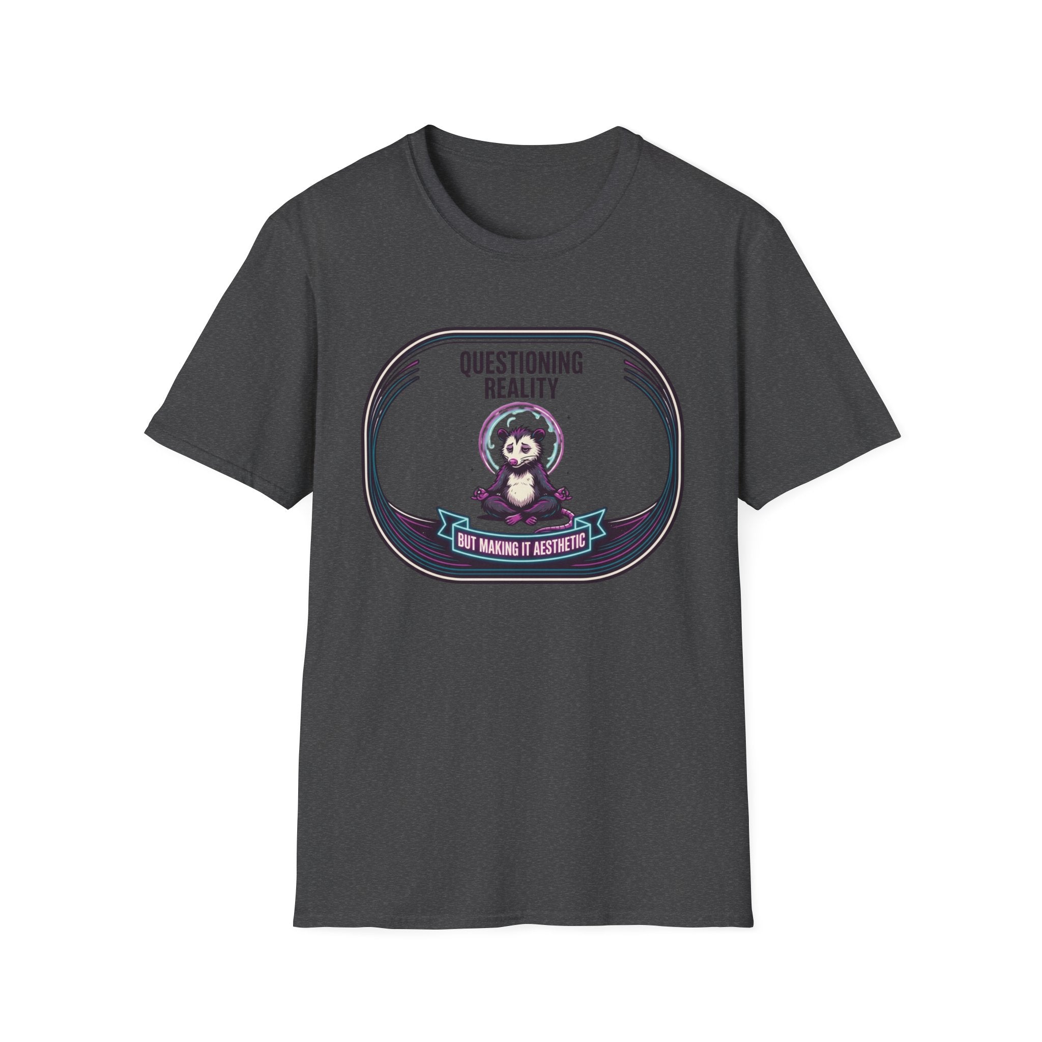 Questioning Reality T‑Shirt | Cute Meditating Panda Design