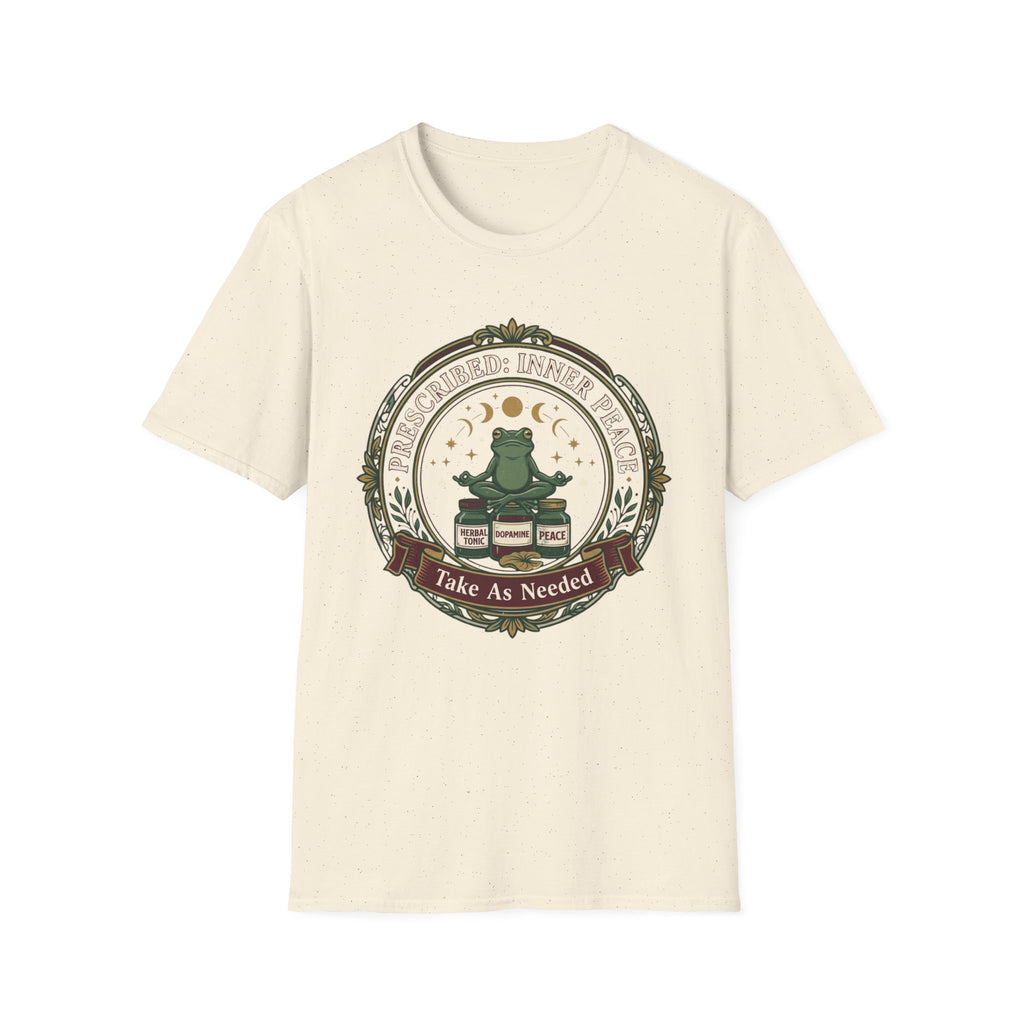 Inner Peace Frog T-Shirt | "Prescribed: Inner Peace" Meditation Tee