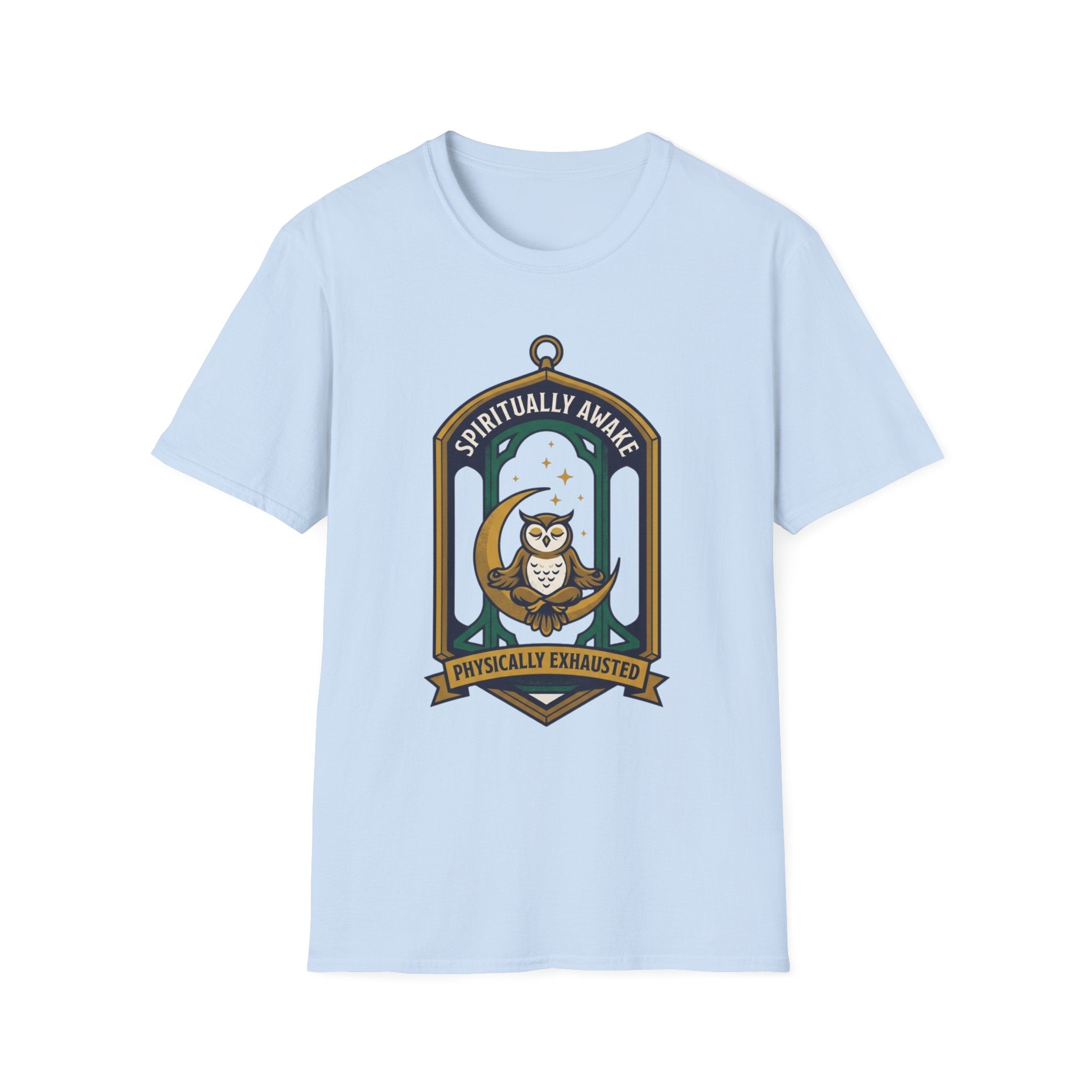 Spiritually Awake T-Shirt | Owl Meditation Graphic Tee