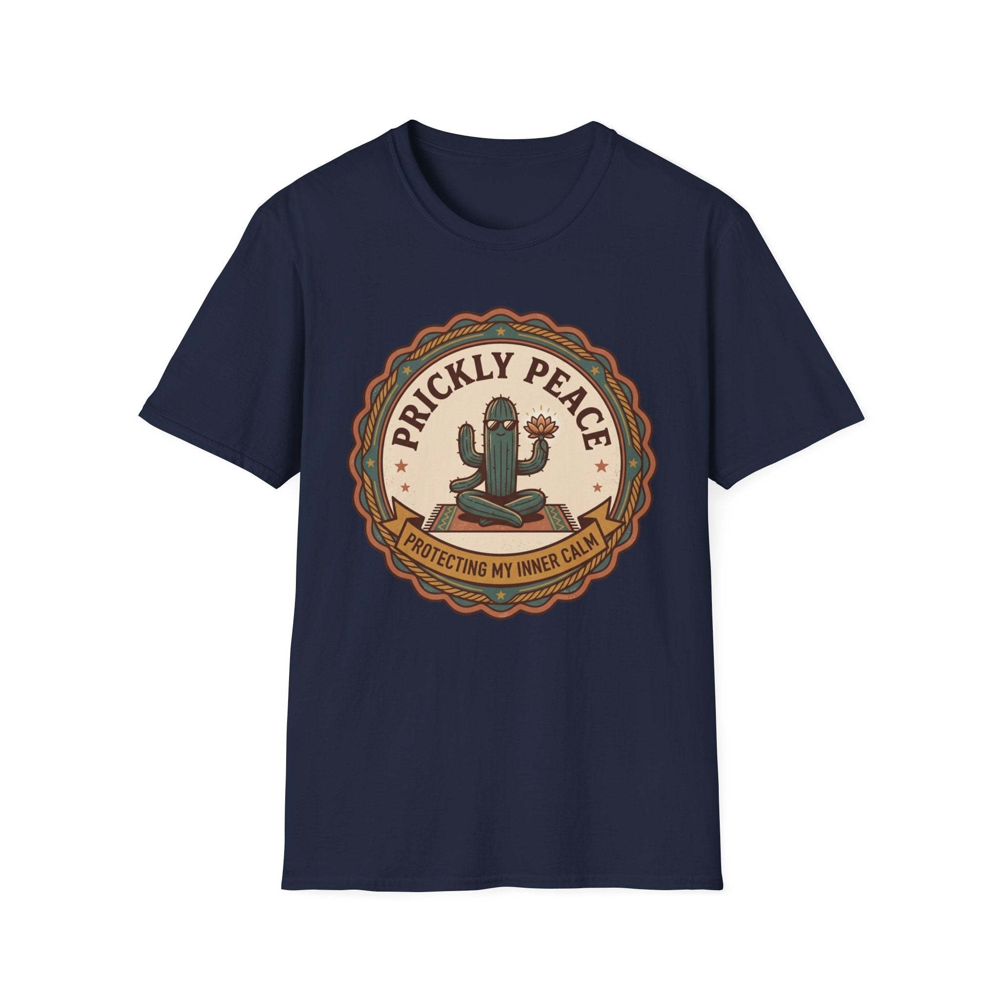 Prickly Peace Cactus T-Shirt | Retro Desert Graphic Tee