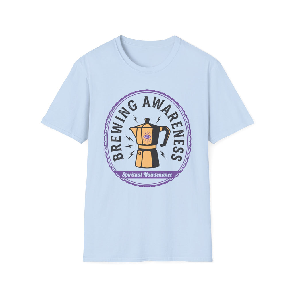Brewing Awareness T-Shirt | Moka Pot Coffee Education Tee