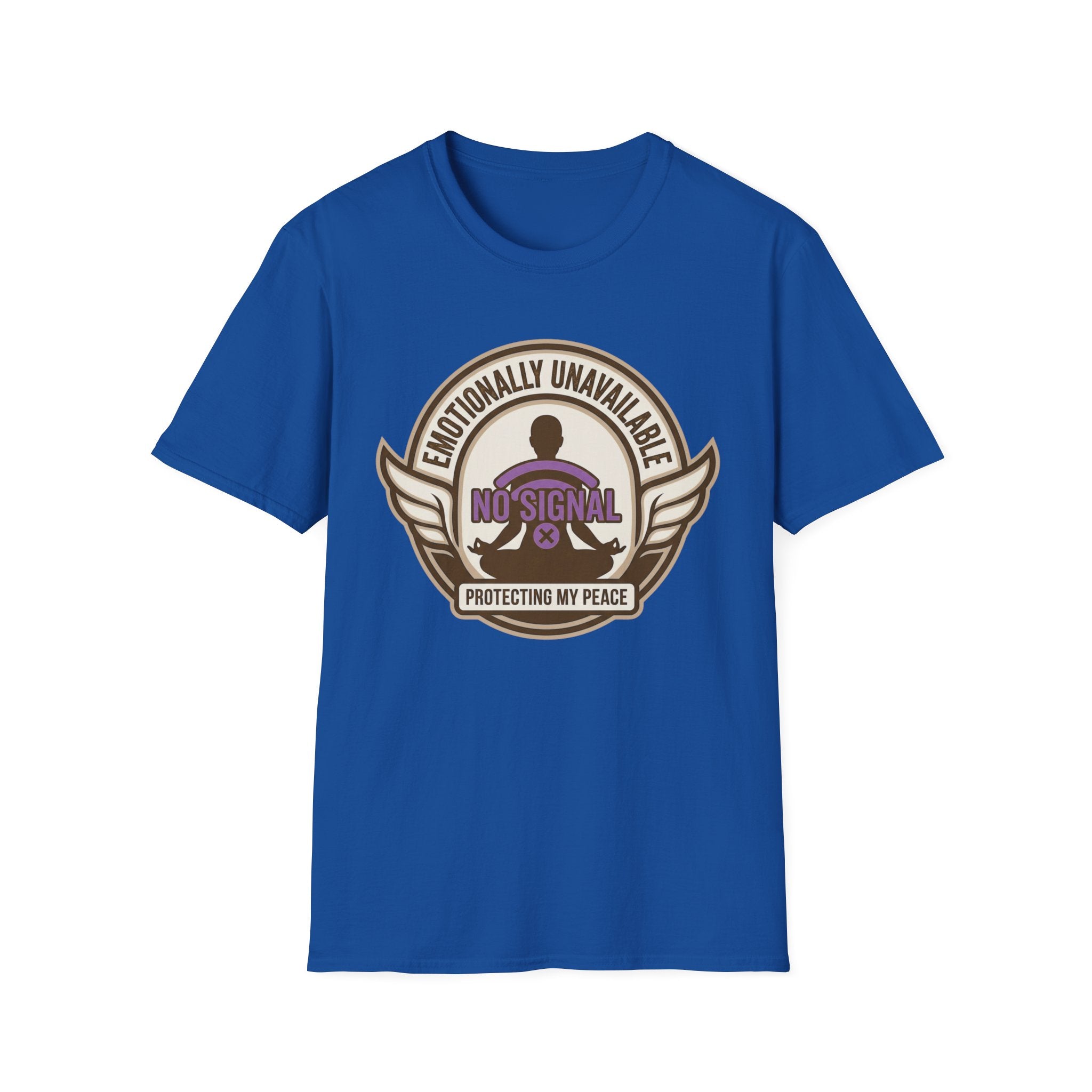 Emotionally Unavailable T-Shirt | "No Signal" Protective Peace Graphic Tee