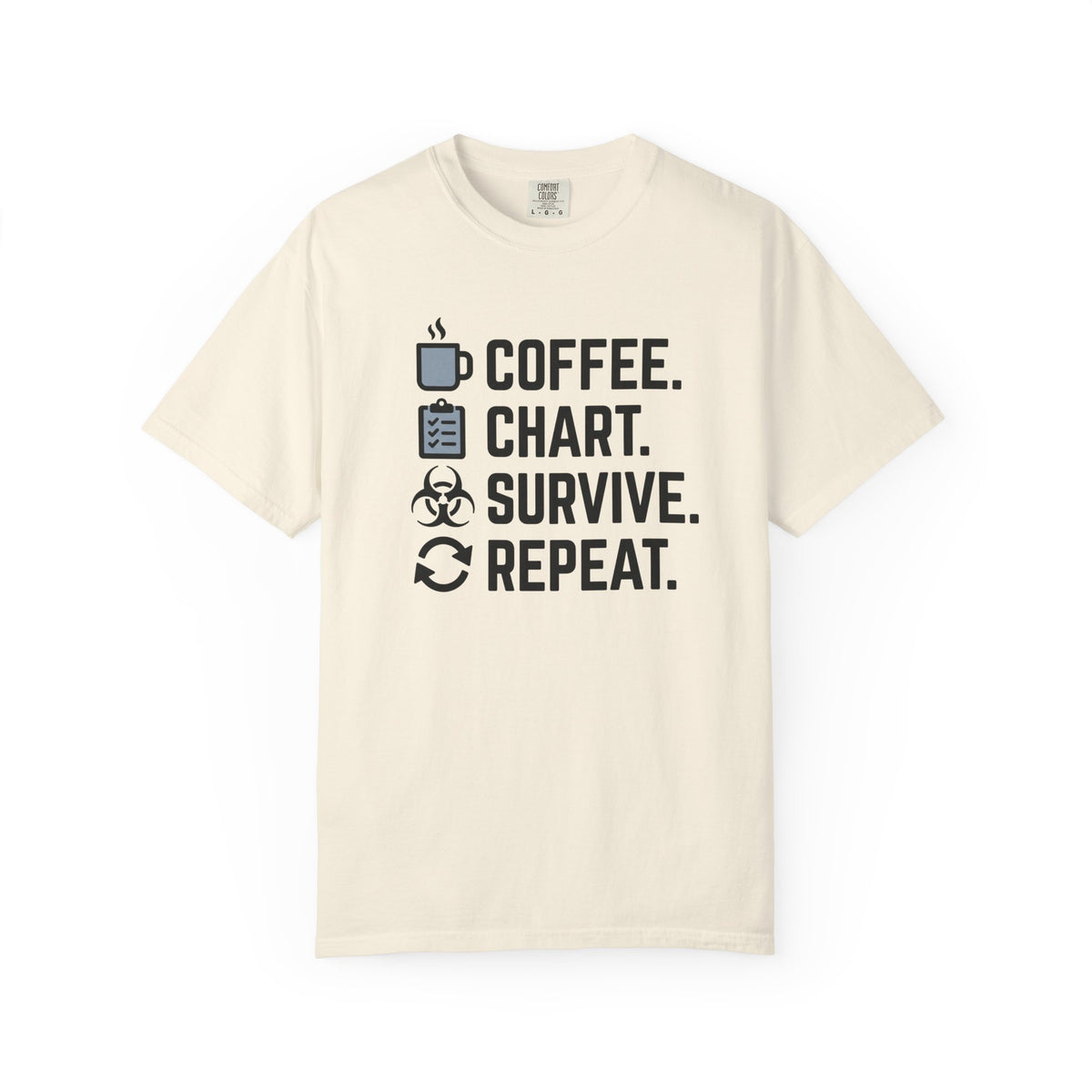 Coffee Chart Survive Repeat T-Shirt