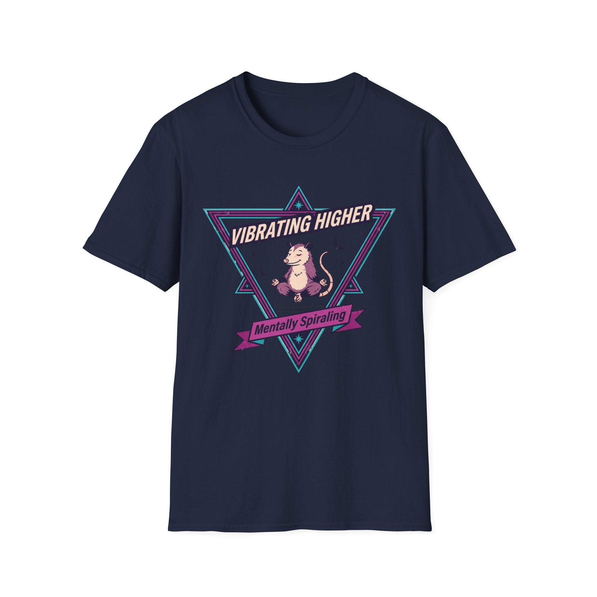 Vibrating Higher T-Shirt | ‘Mentally Spiraling’ Retro Rat Graphic Tee
