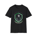 Divinely Protected T-Shirt | Spiritual Black Cat Om Symbol Tee