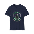 Divinely Protected T-Shirt | Spiritual Black Cat Om Symbol Tee