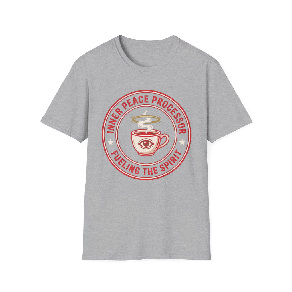 "Inner Peace Processor: Fueling the Spirit" Coffee Graphic T-Shirt