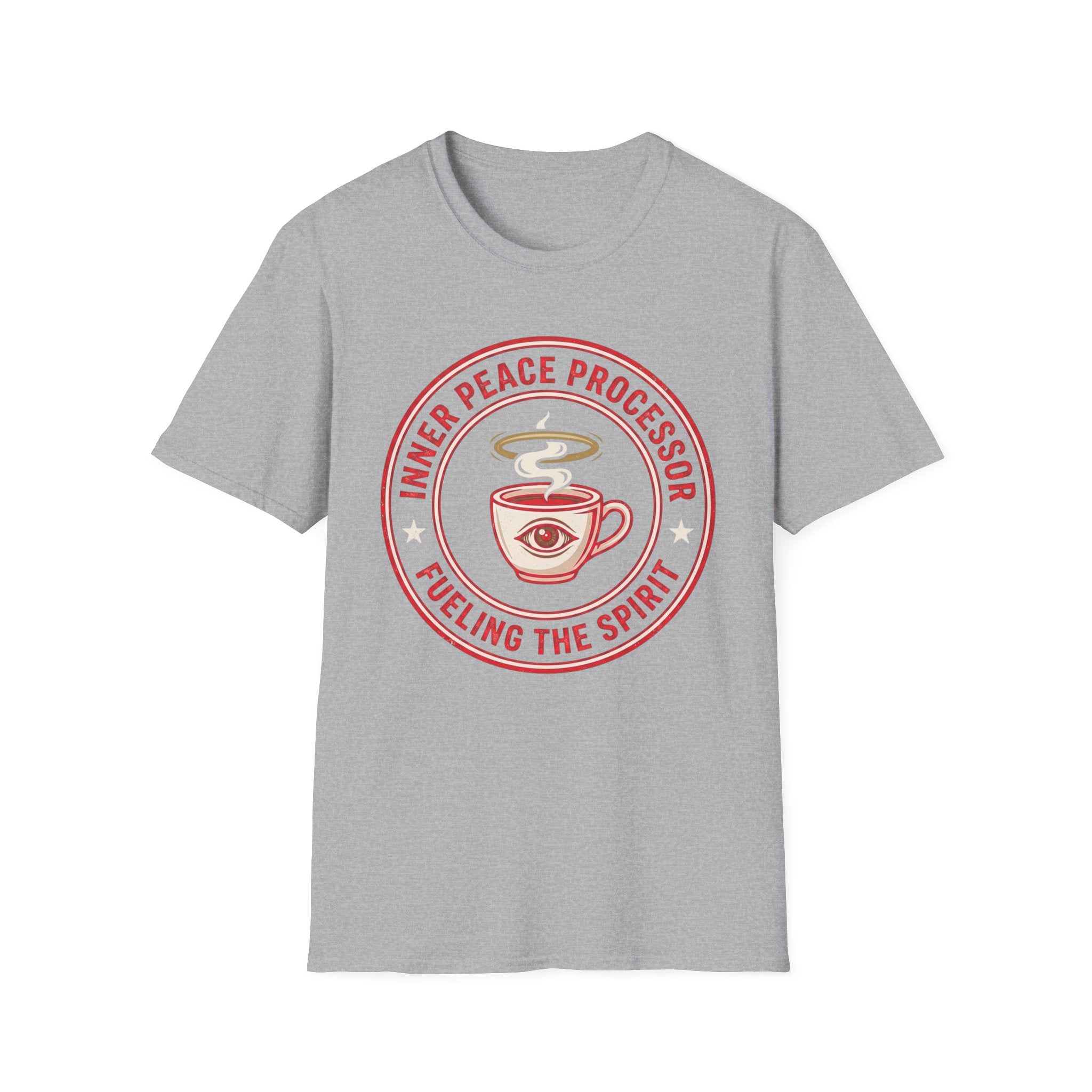 "Inner Peace Processor: Fueling the Spirit" Coffee Graphic T-Shirt