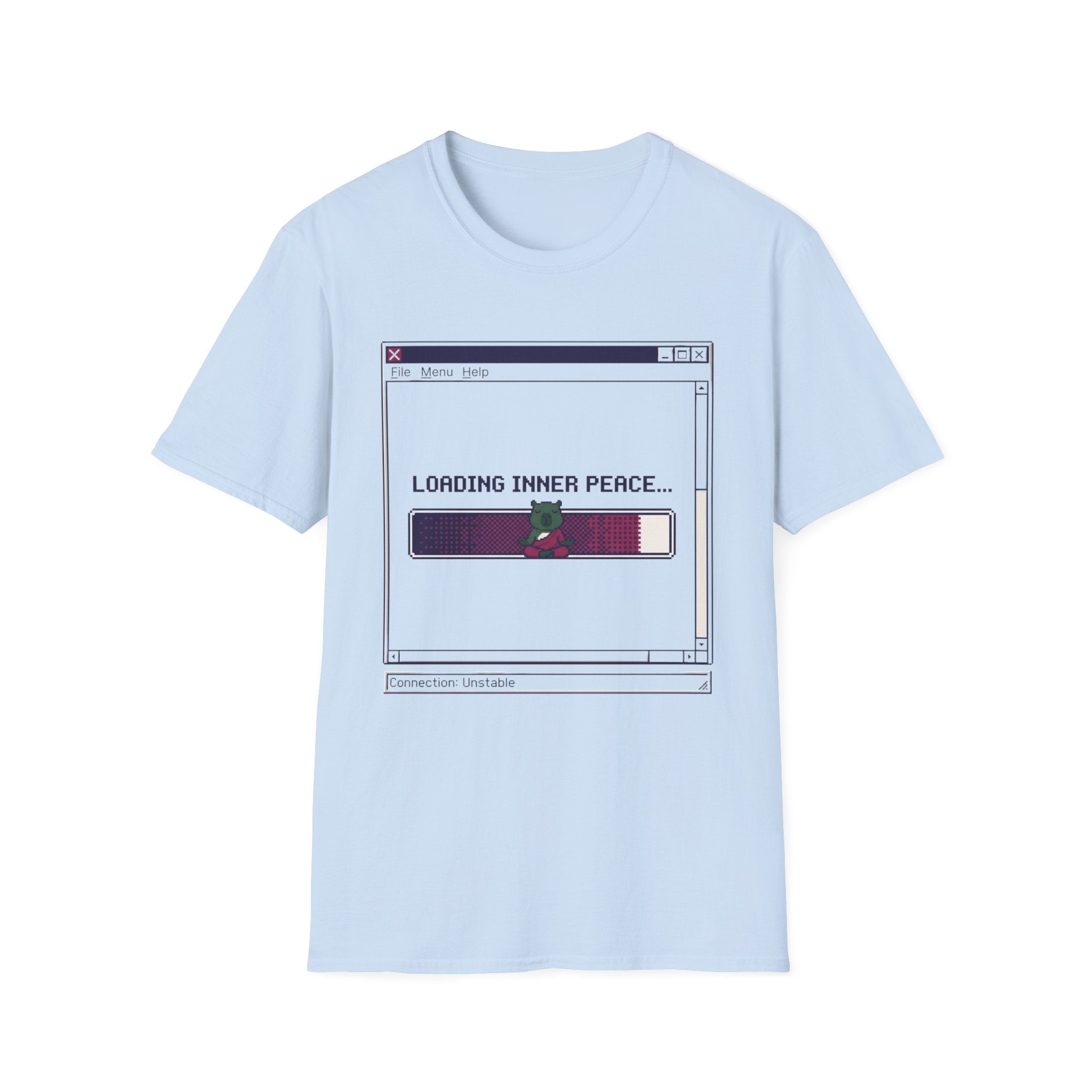 Loading Inner Peace T-Shirt | Retro Window Progress Bar Graphic Tee