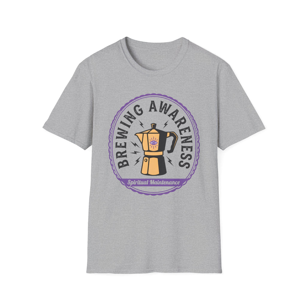 Brewing Awareness T-Shirt | Moka Pot Coffee Education Tee