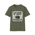 Do Not Disturb My Energy T-Shirt | Cat "Social Battery Critical" Graphic Tee