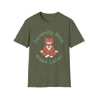 Serenity Now, Naps Later T-Shirt | Cute Meditating Cat Tee