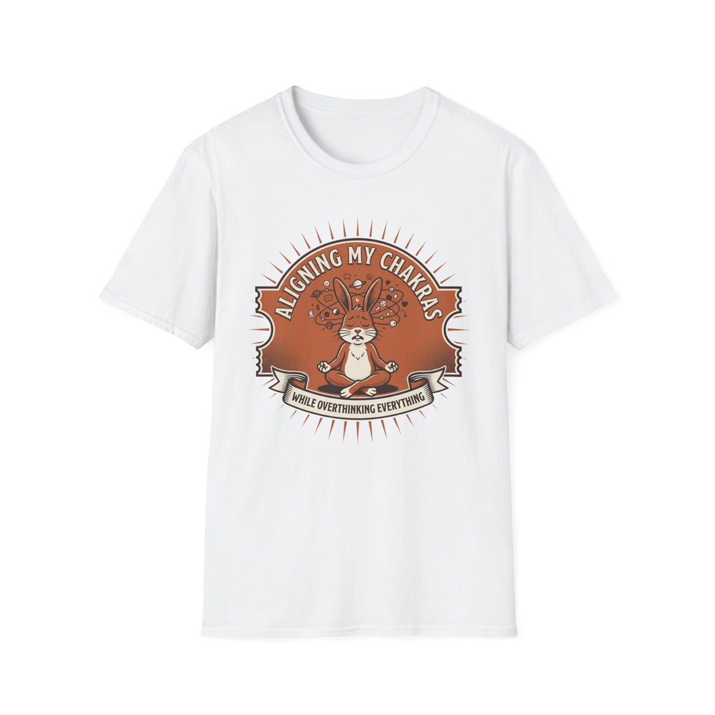 Aligning My Chakras T-Shirt | Cute Meditation Bunny Yoga Tee