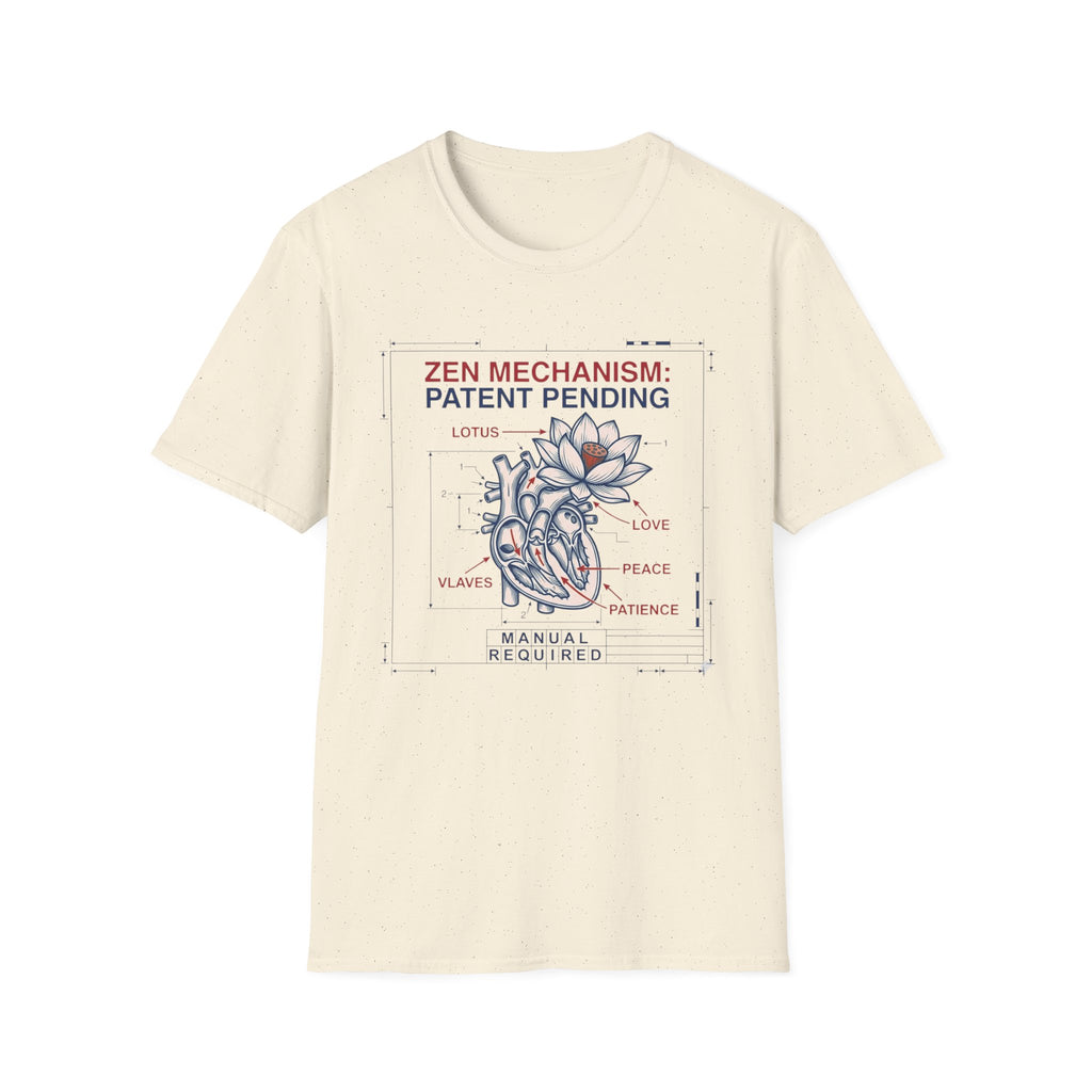 Zen Mechanism: Patent Pending T-Shirt | Lotus Heart Anatomy Graphic Tee