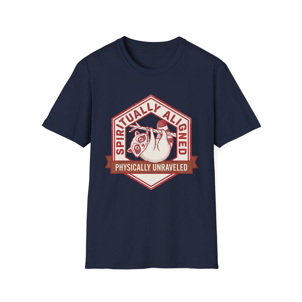 Spiritually Aligned T-Shirt | “Physically Unraveled” Retro Spiritual Graphic Tee