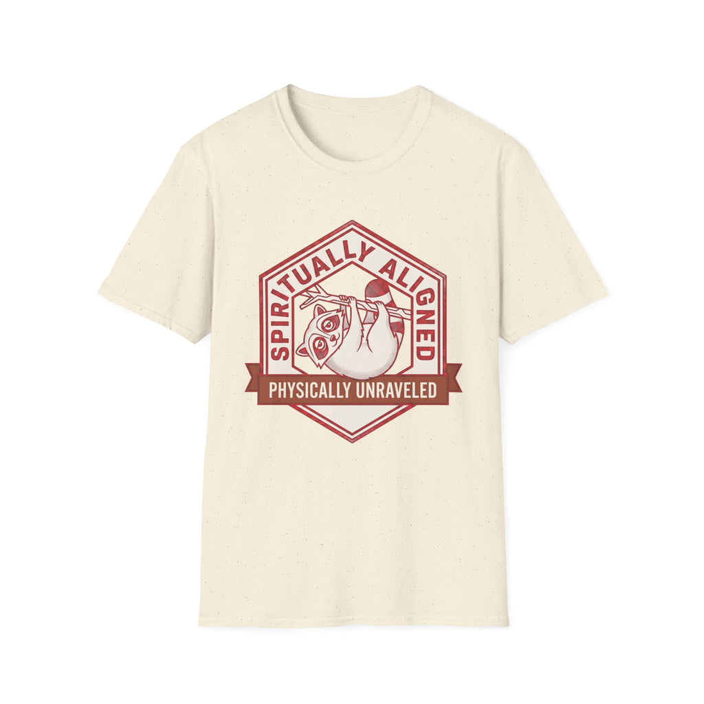 Spiritually Aligned T-Shirt | “Physically Unraveled” Retro Spiritual Graphic Tee