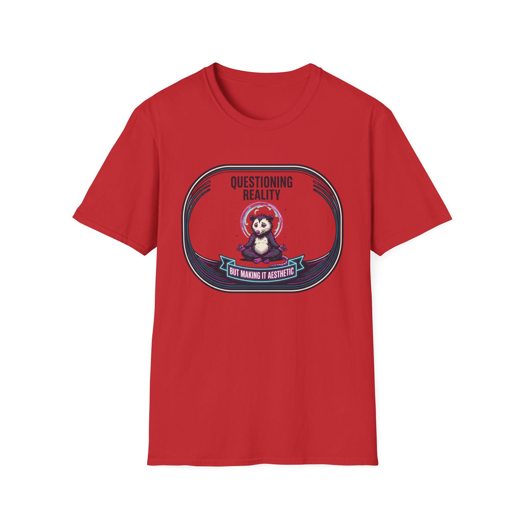 Questioning Reality T‑Shirt | Cute Meditating Panda Design