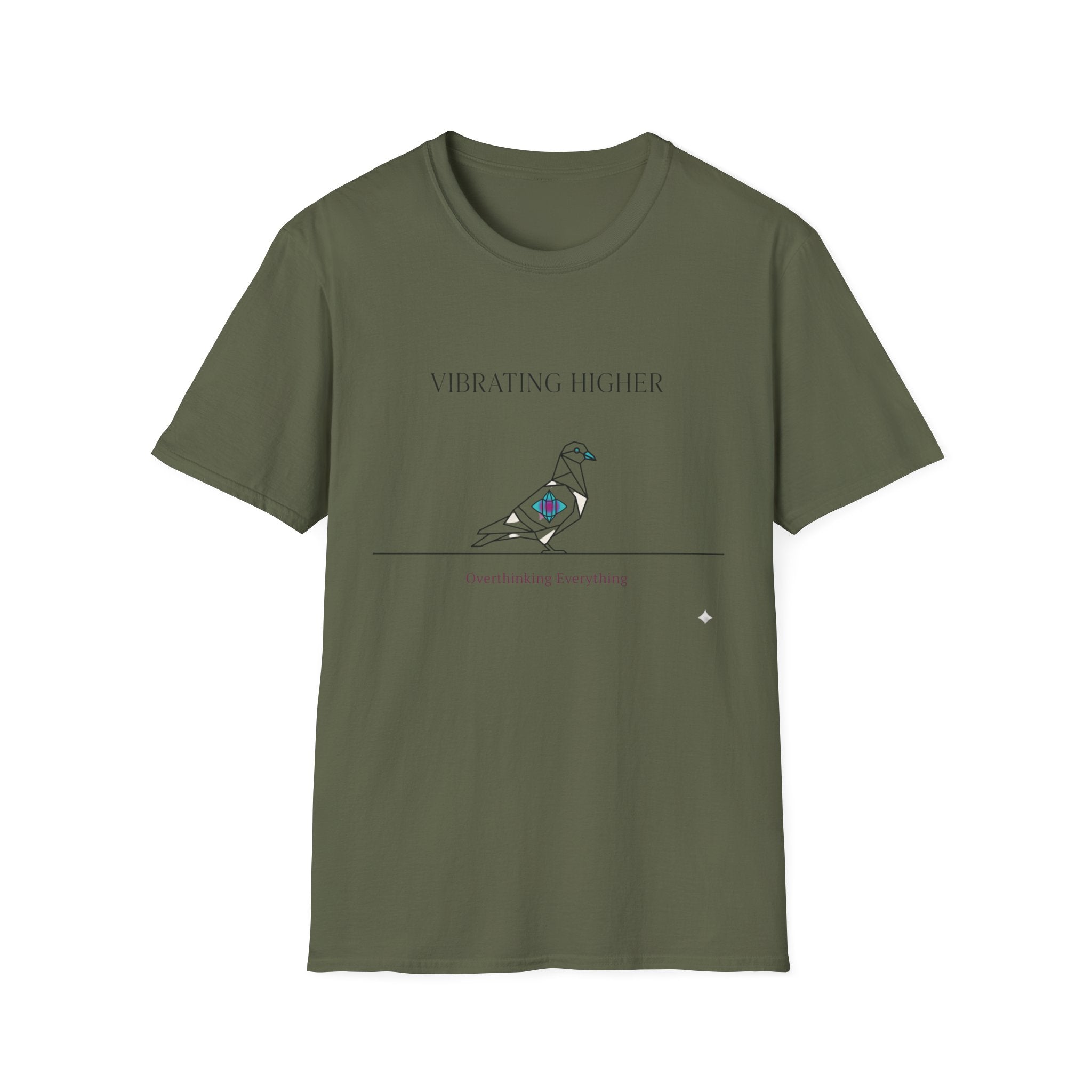 Vibrating Higher Tee | Spiritual Dove Graphic T-Shirt