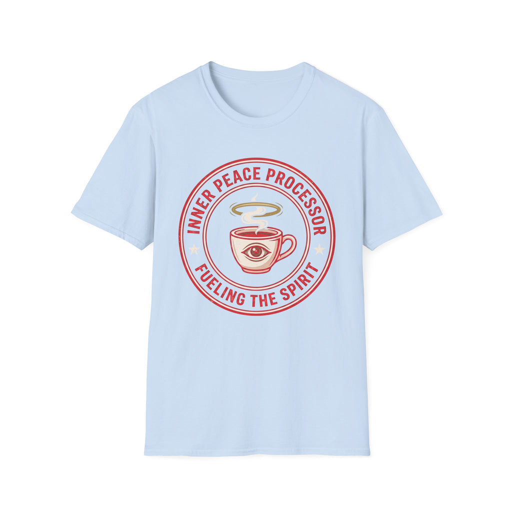 "Inner Peace Processor: Fueling the Spirit" Coffee Graphic T-Shirt