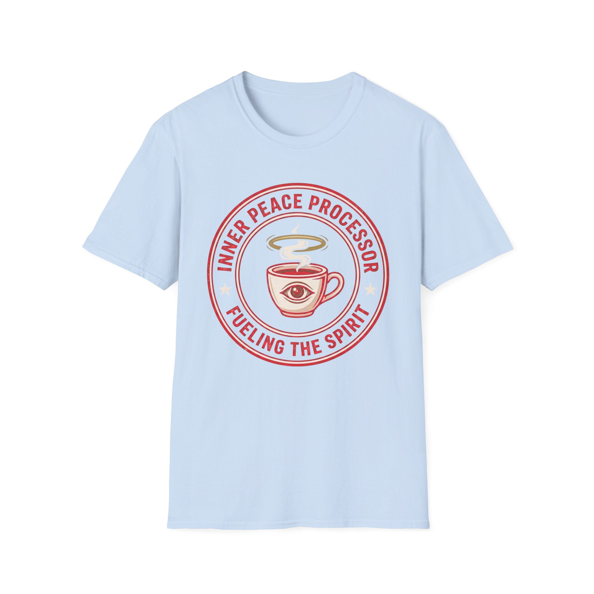 "Inner Peace Processor: Fueling the Spirit" Coffee Graphic T-Shirt