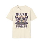 Soulease Coffee Co. T-Shirt | 'Undergoing Spiritual Maintenance' Winged Coffee Logo