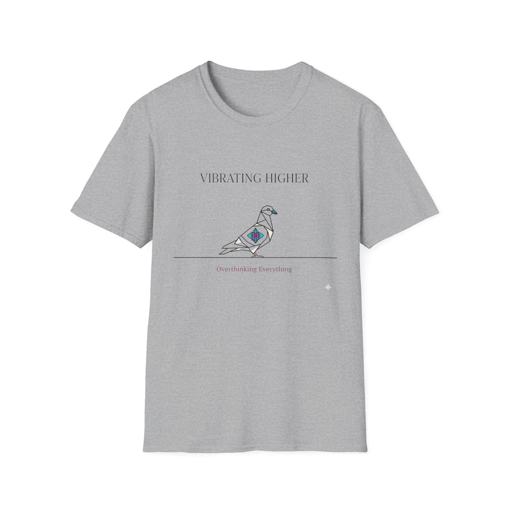Vibrating Higher Tee | Spiritual Dove Graphic T-Shirt