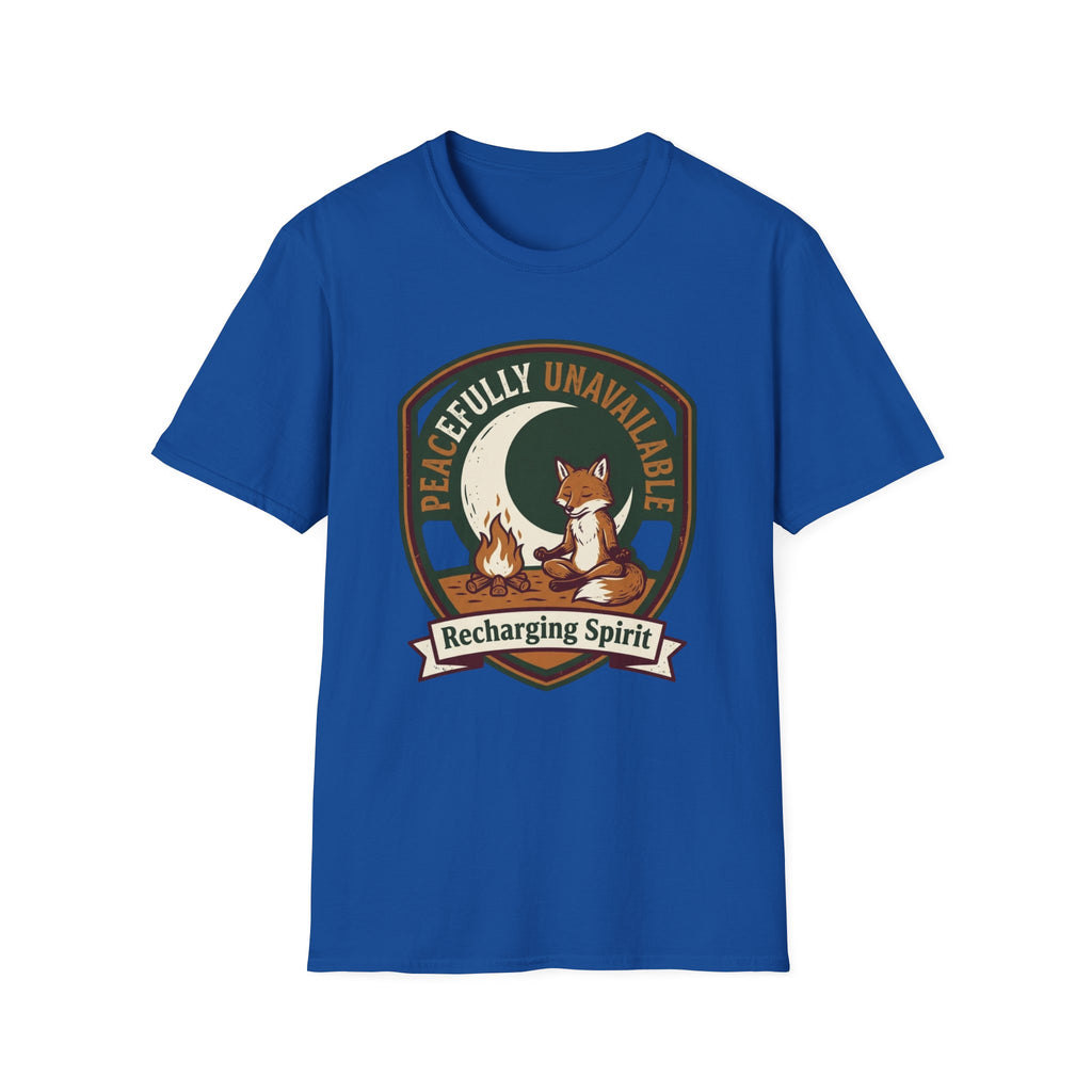 Peacefully Unavailable Fox T-Shirt | Recharging Spirit Graphic Tee