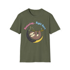 Namastay... Right Here Sloth T-Shirt | Cute Relaxed Yoga Tee