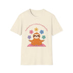 Sloth Yoga T‑Shirt | "Finding Peace, Losing Everything Else" Cute Floral Meditation Tee