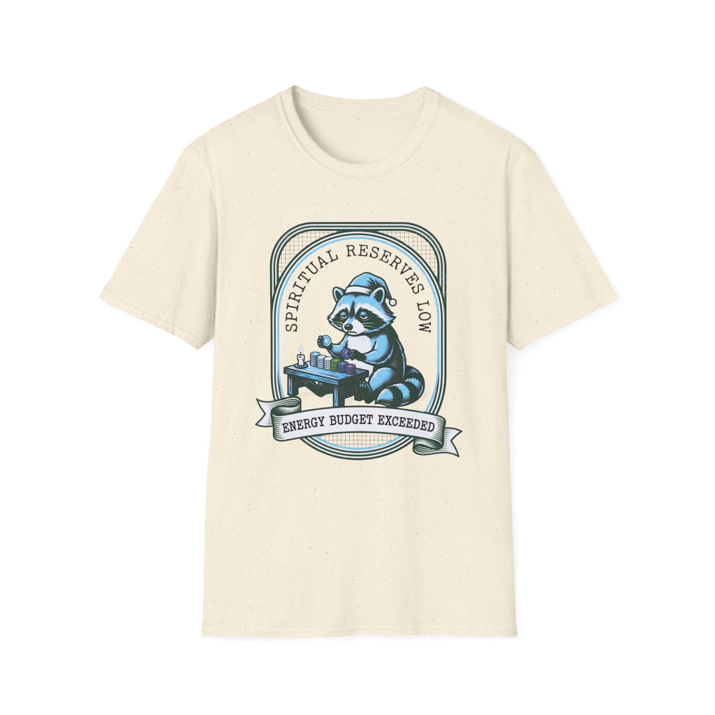 Raccoon 'Spiritual Reserves Low' Graphic T-Shirt