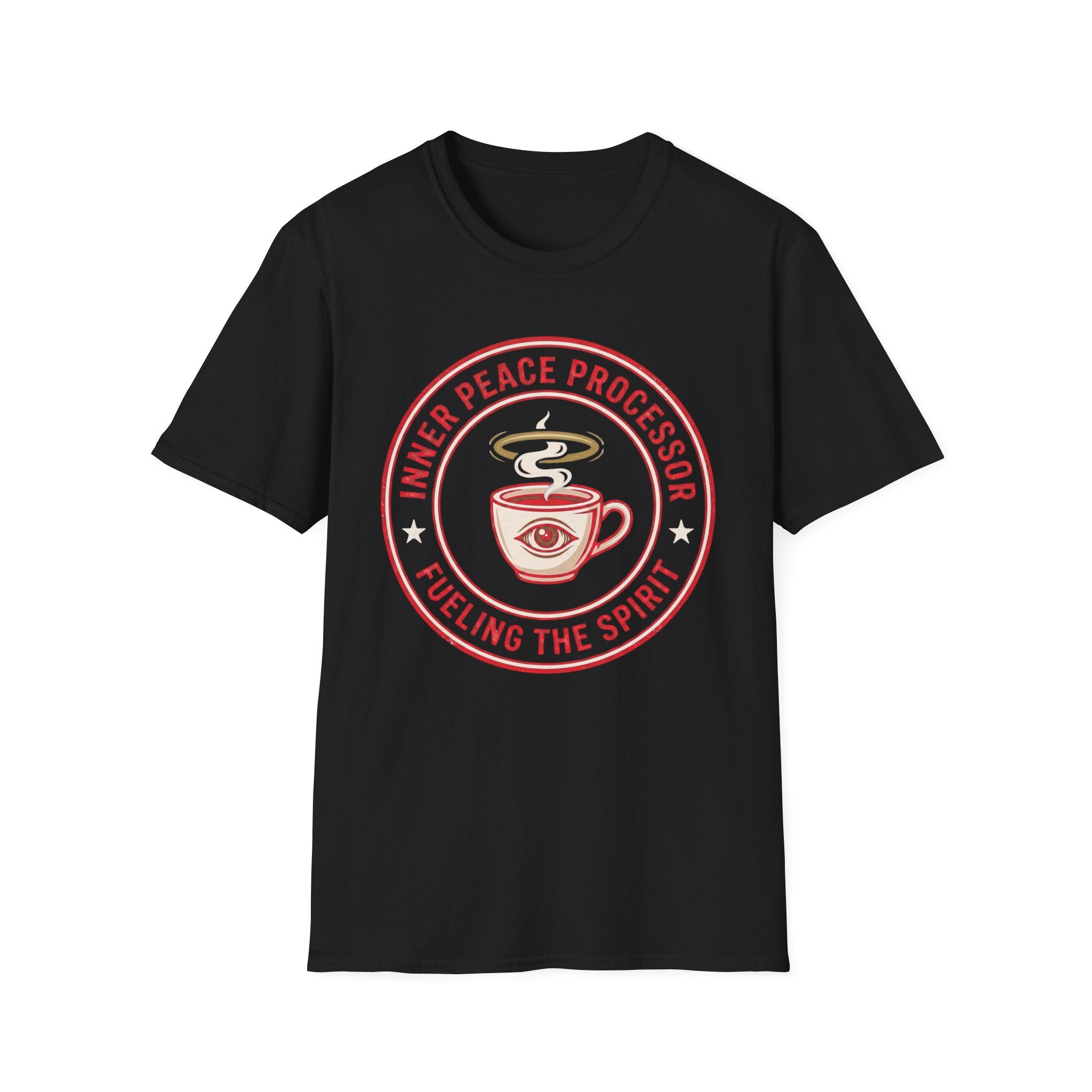 "Inner Peace Processor: Fueling the Spirit" Coffee Graphic T-Shirt