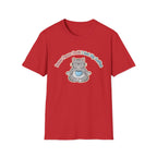 "Inner Peace Until I Get My Coffee" Cute Meditating Cat Graphic T-Shirt
