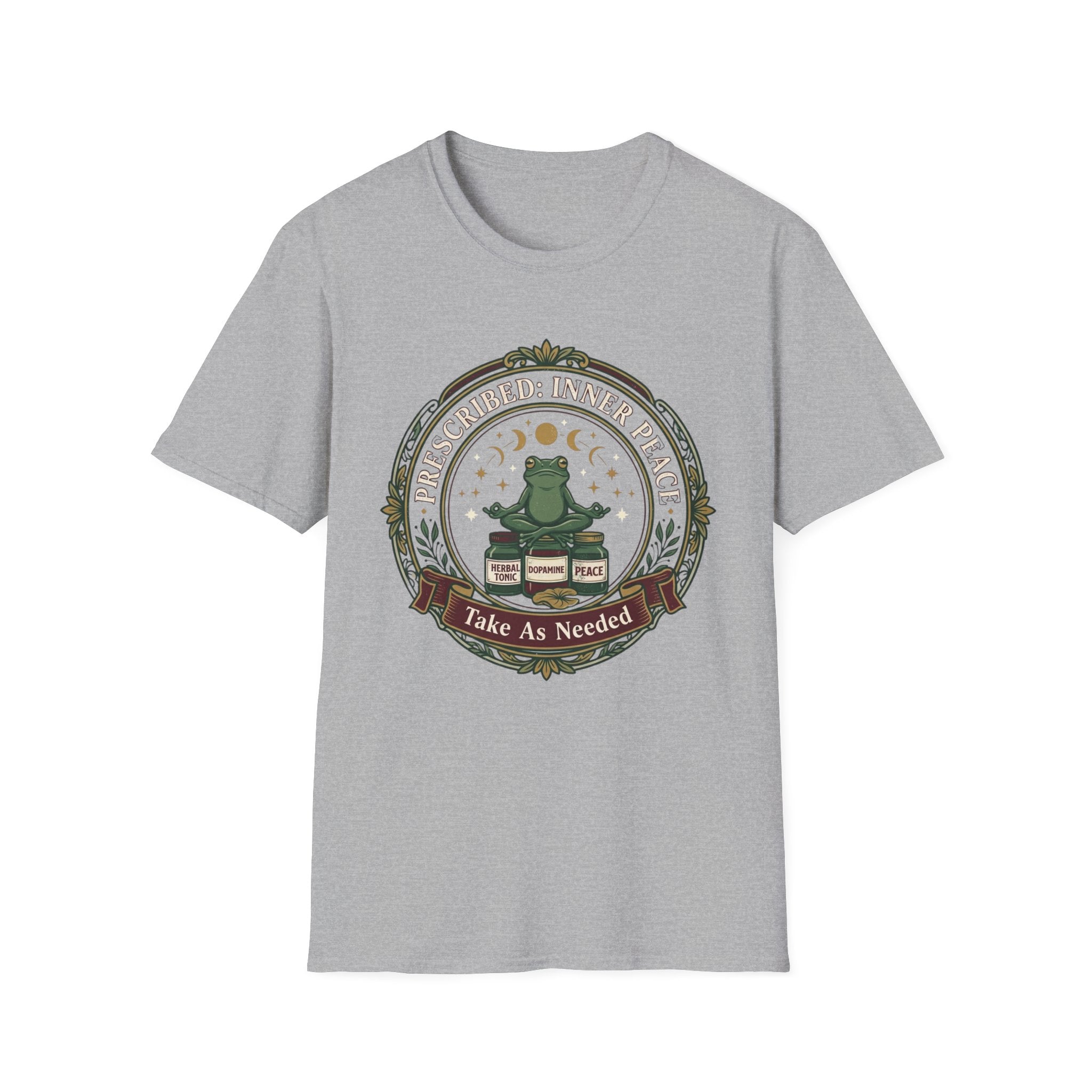 Inner Peace Frog T-Shirt | "Prescribed: Inner Peace" Meditation Tee