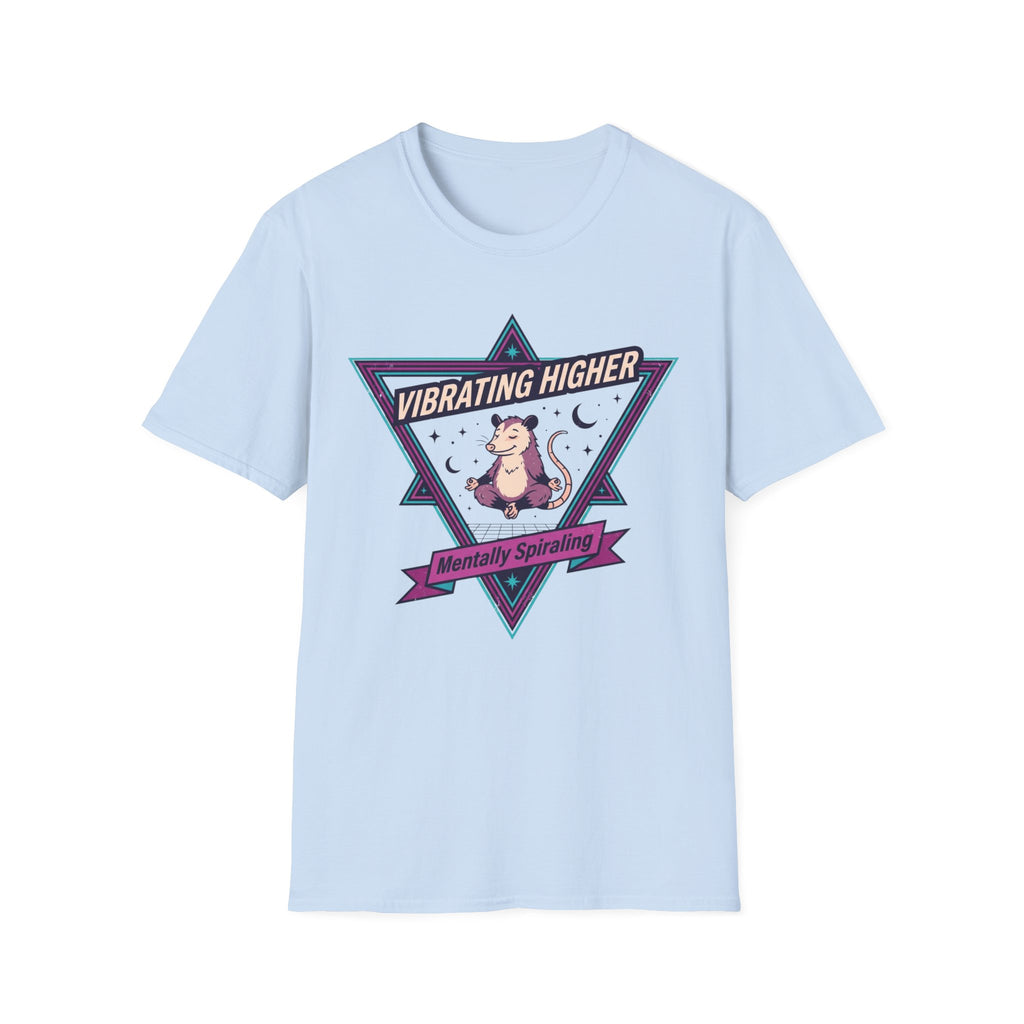 Vibrating Higher T-Shirt | ‘Mentally Spiraling’ Retro Rat Graphic Tee