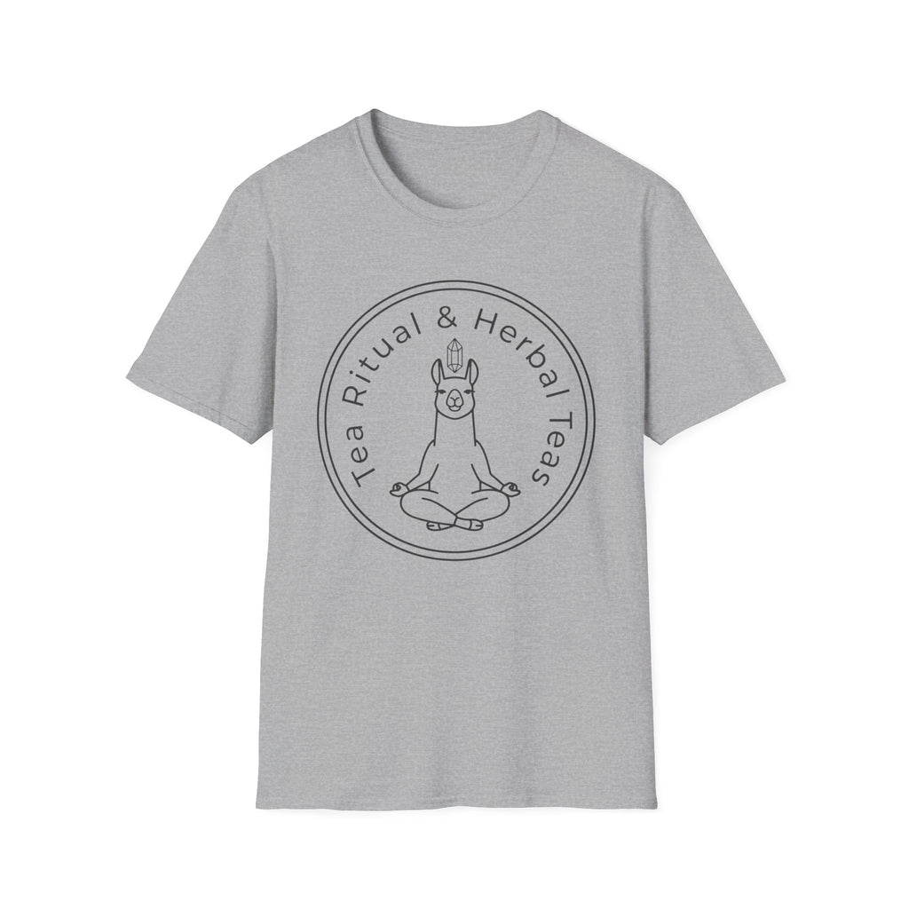 Llama Tea Ritual T-Shirt | 'Tea Ritual & Herbal Teas' Minimal Graphic Tee