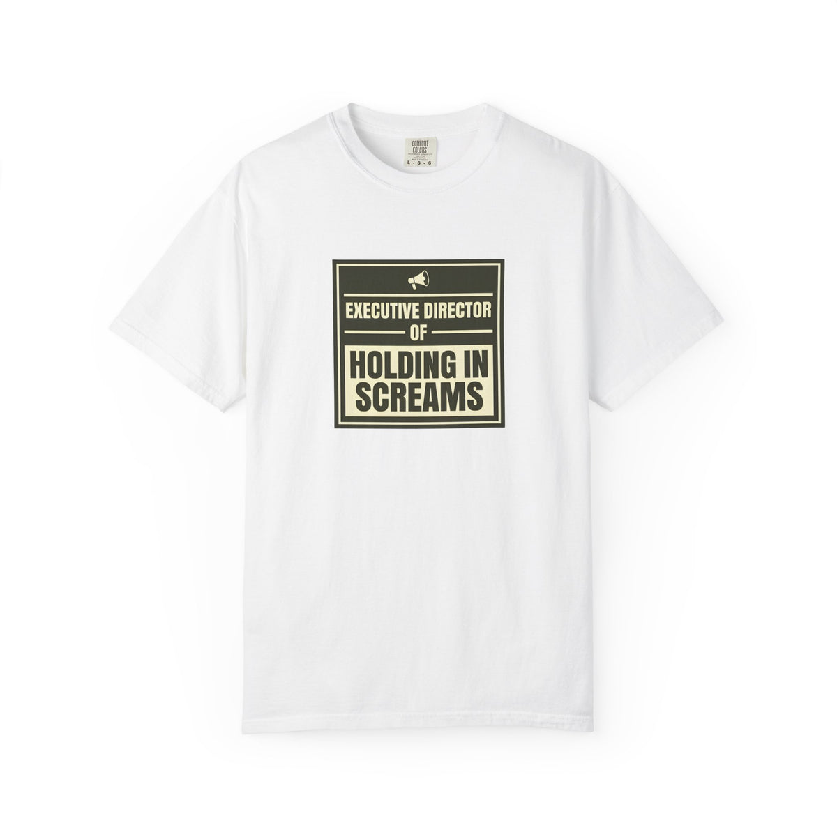 Executive Director of Holding in Screams T-Shirt