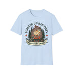 Manifesting S'mores T-Shirt — "Burning Up Bad Vibes" Camping Graphic Tee