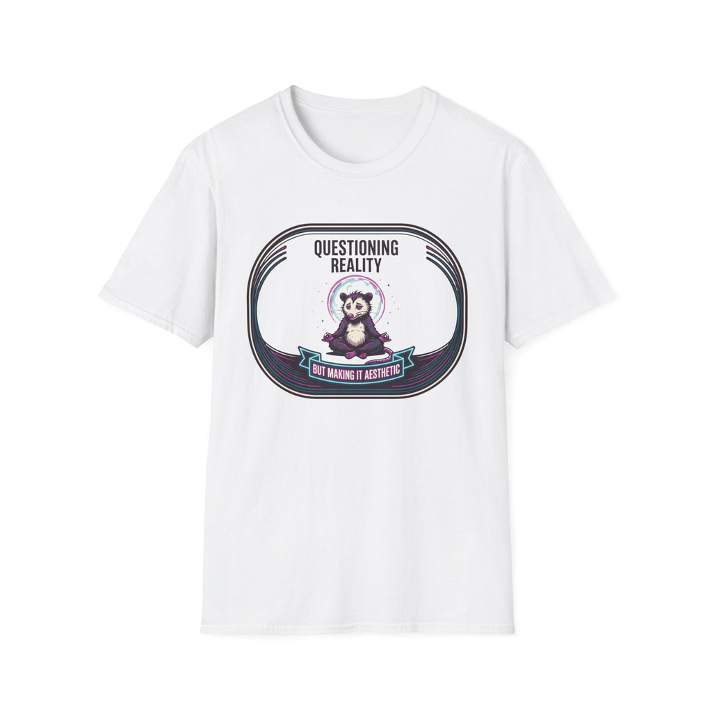 Questioning Reality T‑Shirt | Cute Meditating Panda Design