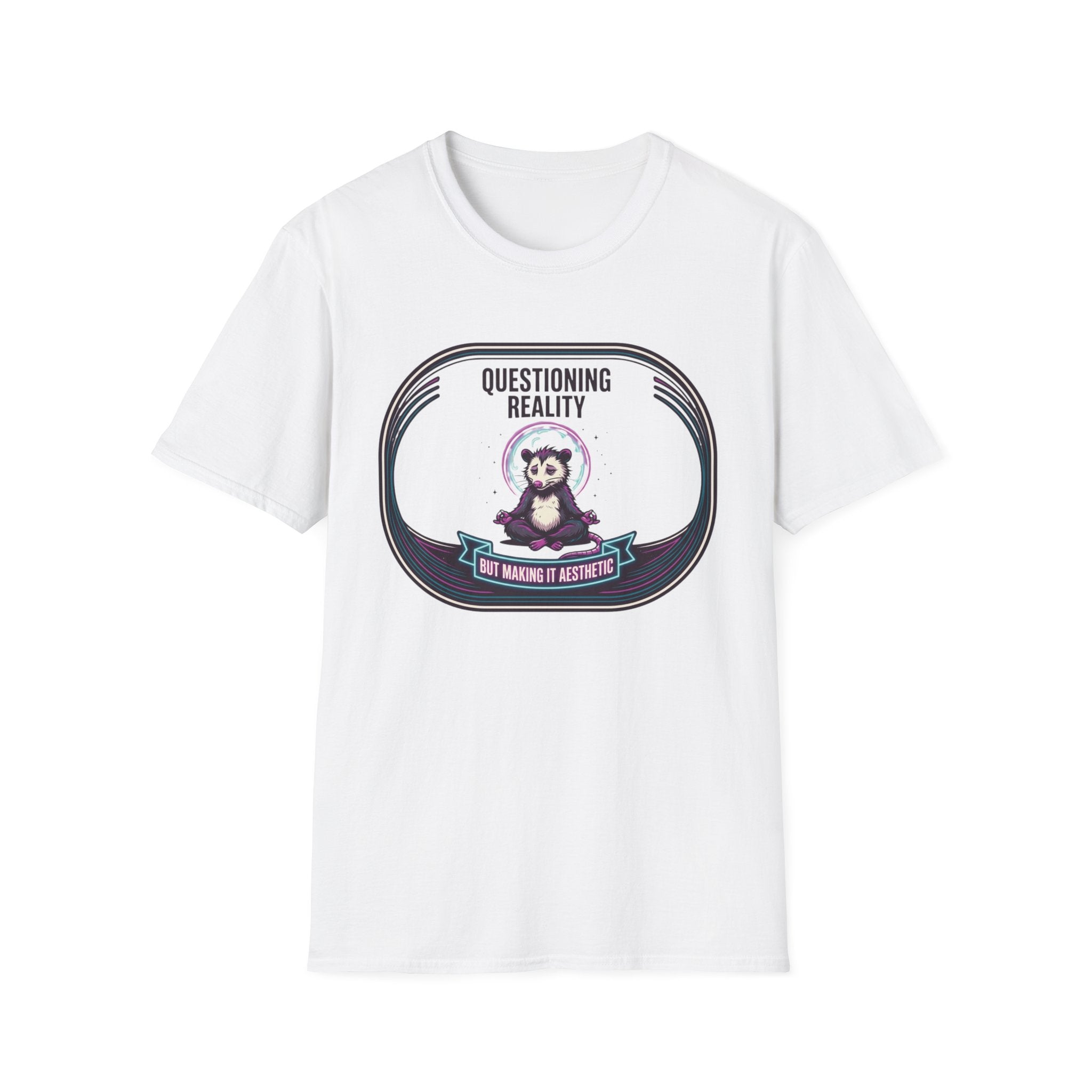 Questioning Reality T‑Shirt | Cute Meditating Panda Design