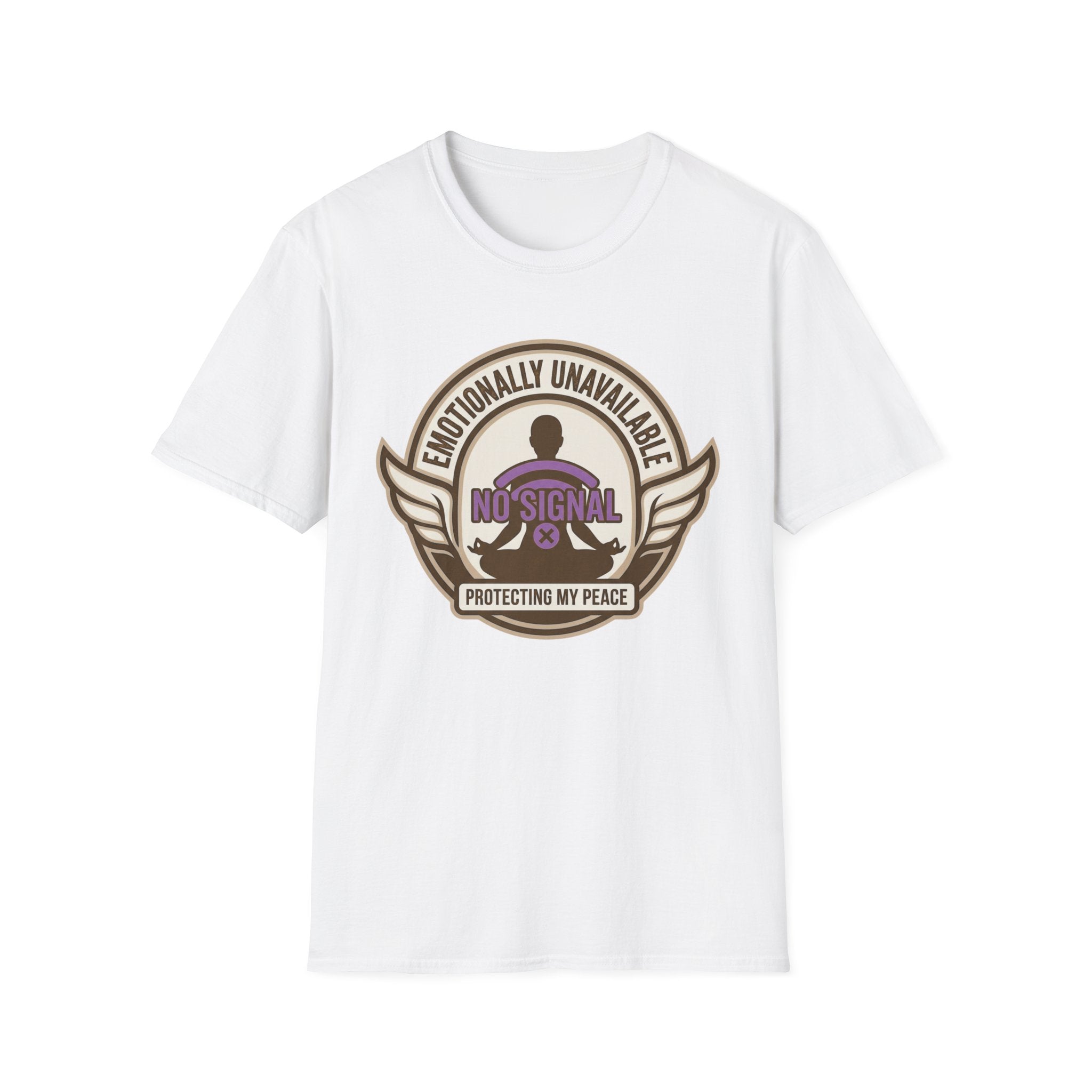 Emotionally Unavailable T-Shirt | "No Signal" Protective Peace Graphic Tee