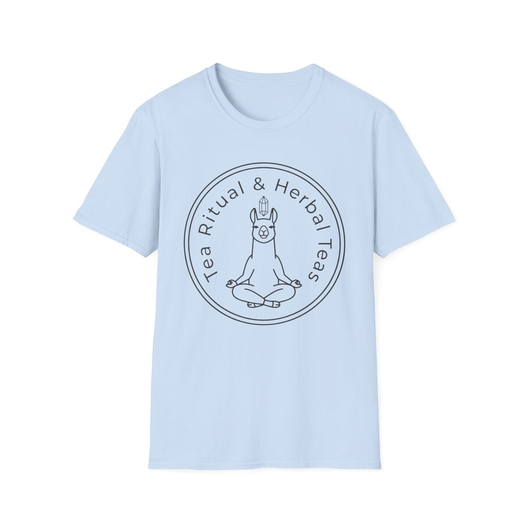 Llama Tea Ritual T-Shirt | 'Tea Ritual & Herbal Teas' Minimal Graphic Tee