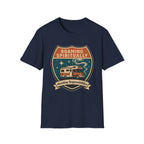 Roaming Spiritually RV Graphic T-Shirt | Vintage Camper Faith Travel Tee