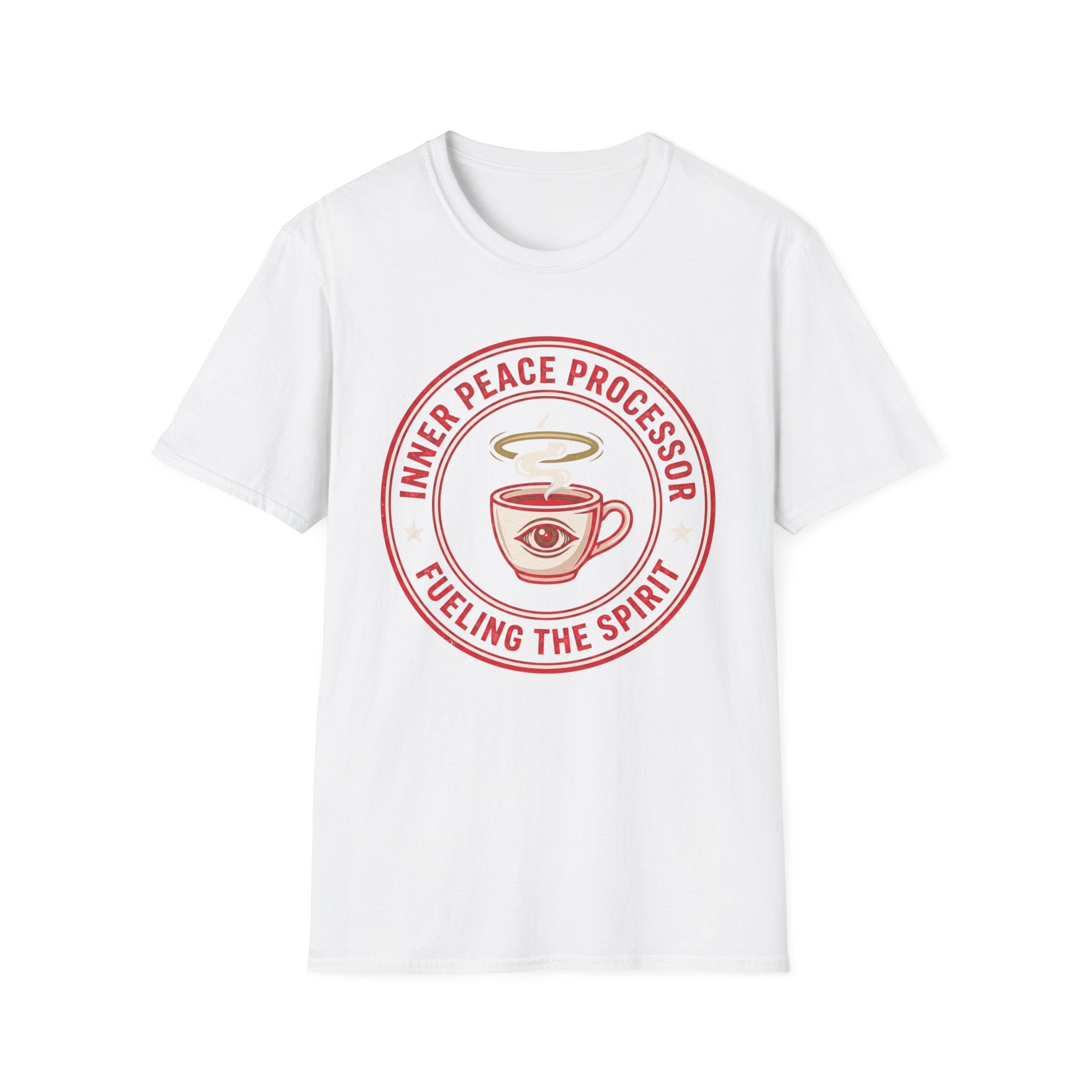 "Inner Peace Processor: Fueling the Spirit" Coffee Graphic T-Shirt