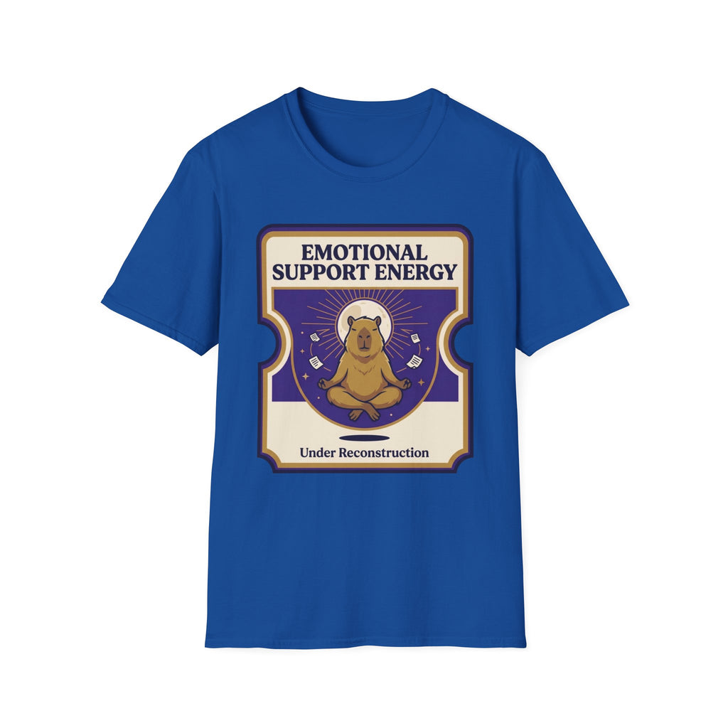 Emotional Support Energy T-Shirt | Cute Bear 'Under Reconstruction' Comfort Tee