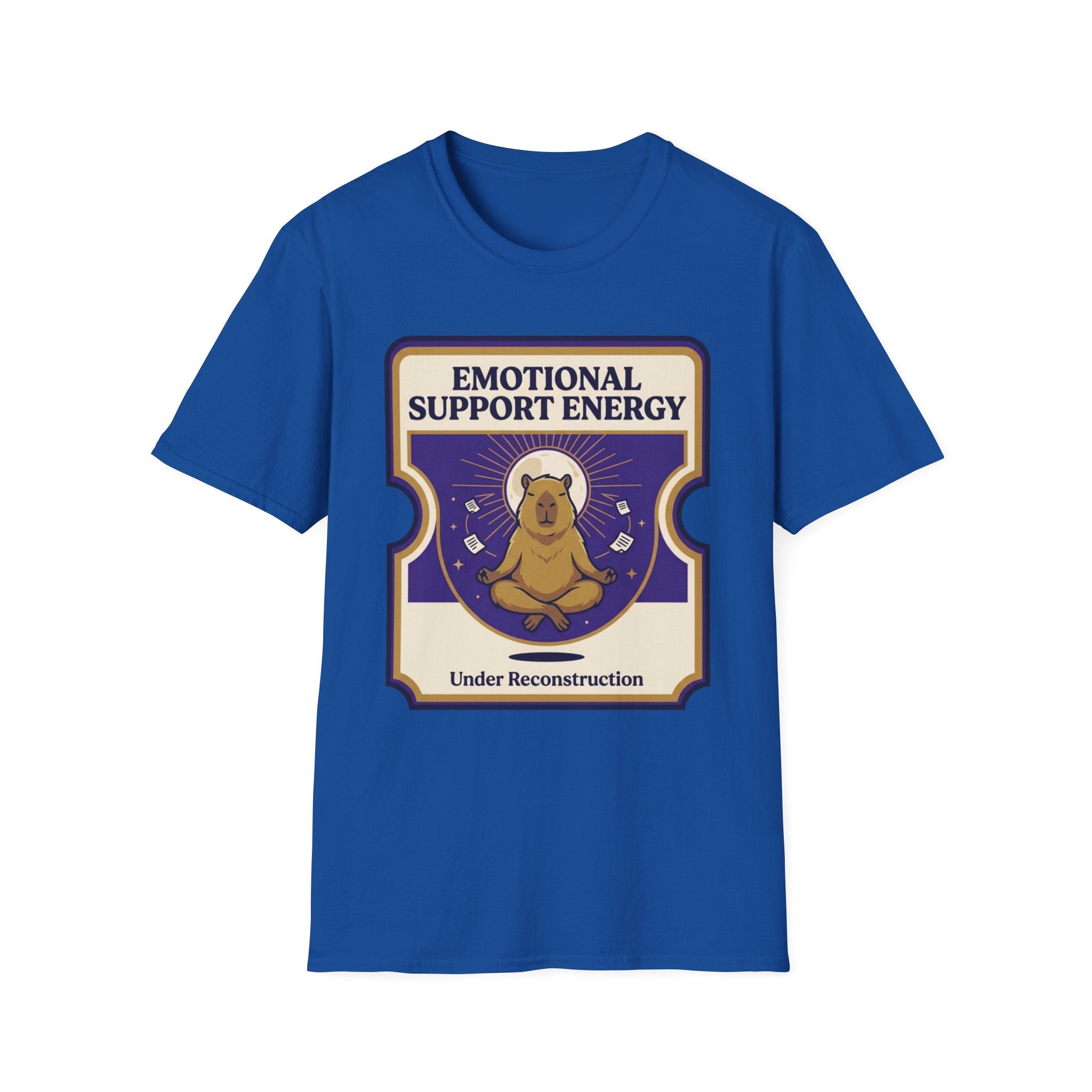 Emotional Support Energy T-Shirt | Cute Bear 'Under Reconstruction' Comfort Tee