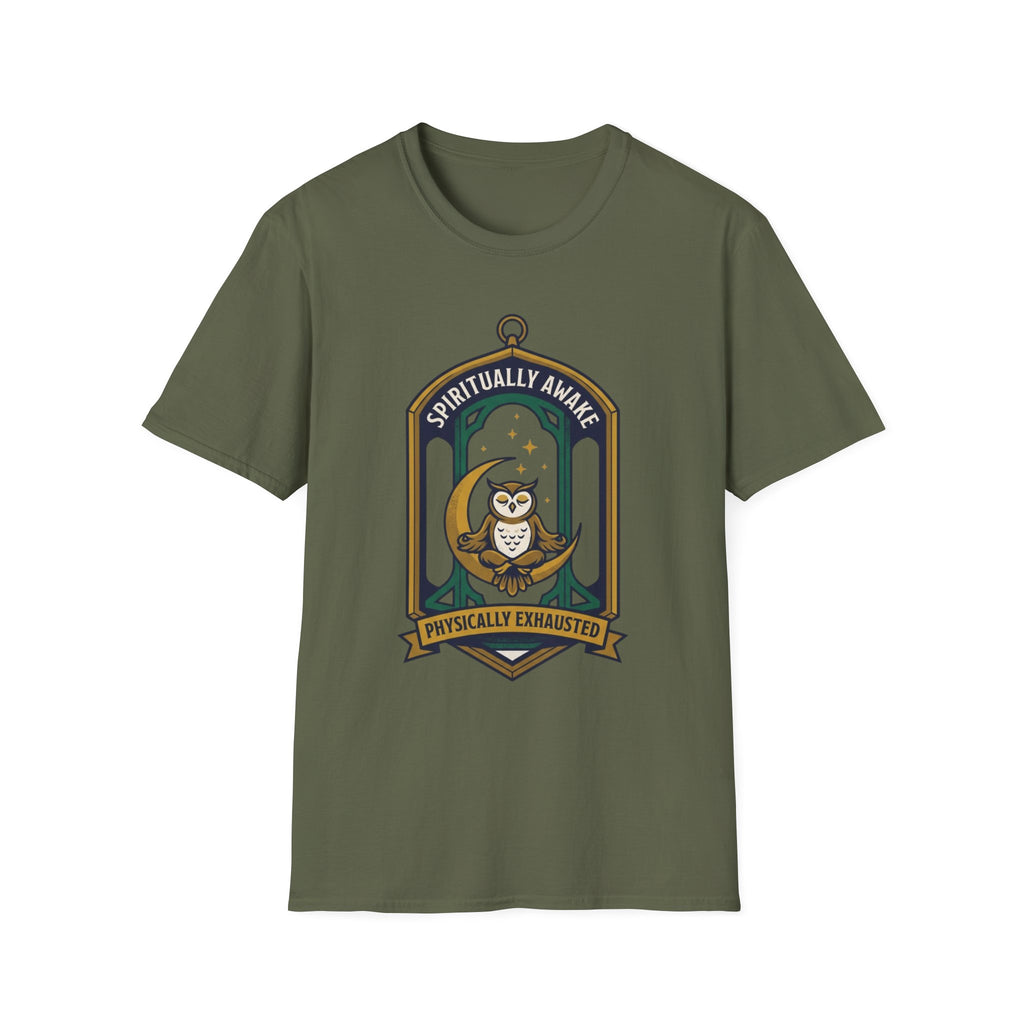 Spiritually Awake T-Shirt | Owl Meditation Graphic Tee