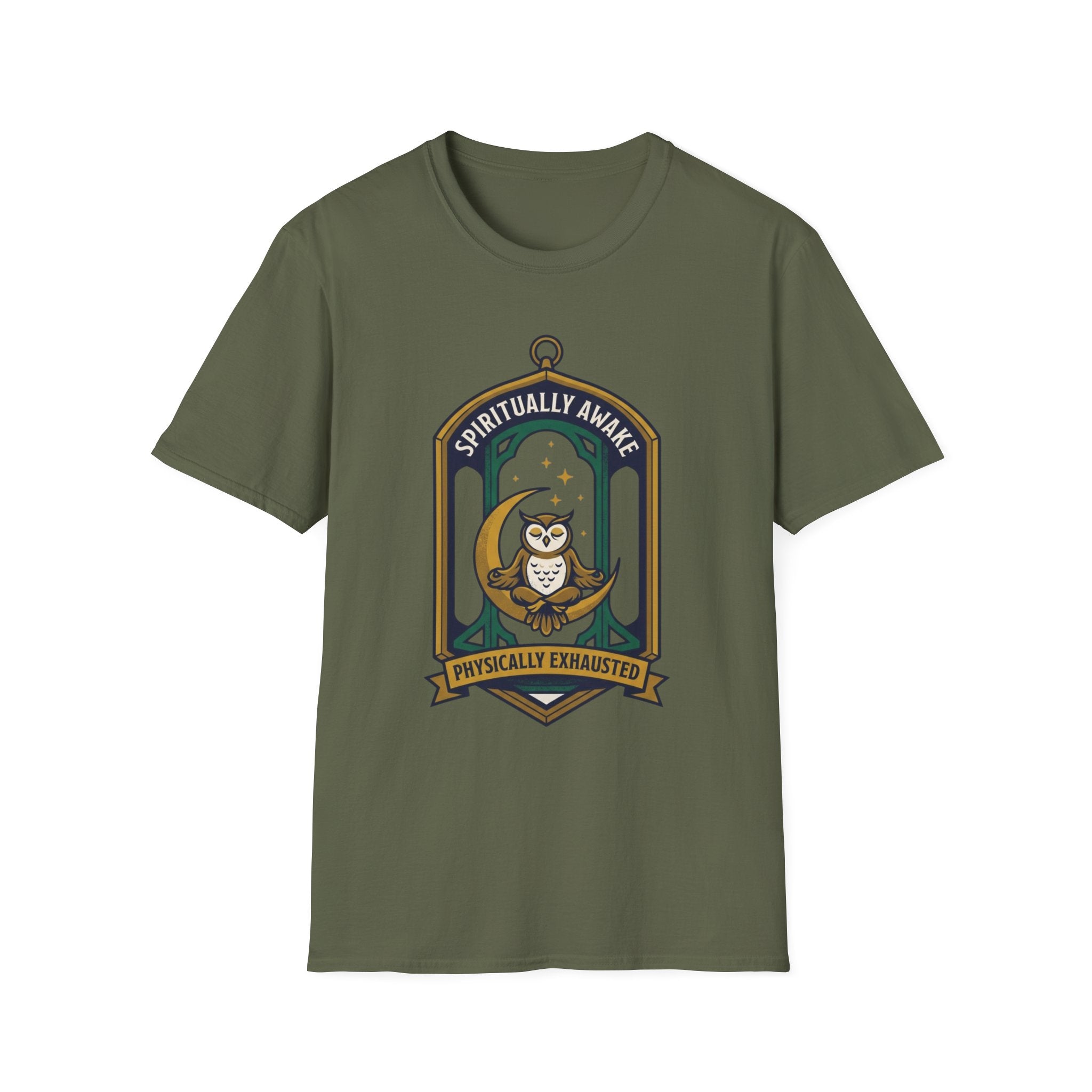 Spiritually Awake T-Shirt | Owl Meditation Graphic Tee